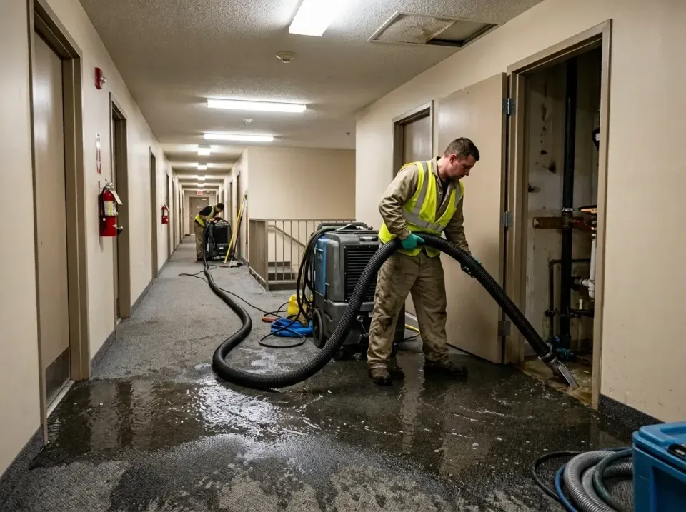multi-unit-apartment-hallway-f-005 — frequently asked questions, Emergency Burst Pipe Water Extraction & Removal in Point of…